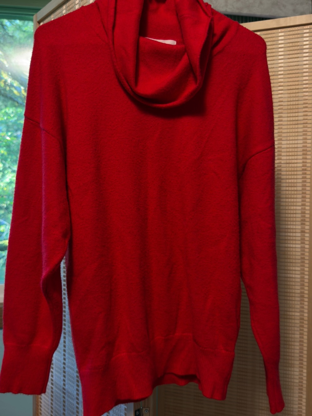 Ann Taylor Womens Bright Red Turtleneck Sweater